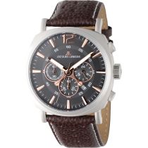 Jacques Lemans 1-1645H Lugano Chronographe Montre Homme 46mm 10ATM