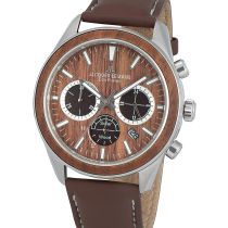 Jacques Lemans 1-2115B Eco Power Wood Montre Homme 44mm 10ATM