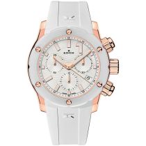 Edox 10225-37RB-BIR CO-1 Chronographe Montre Femme Keramik 38mm 30ATM