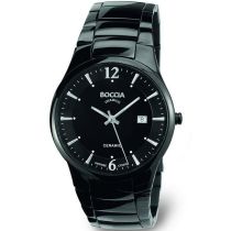 Boccia 3572-02 Montre Homme Céramique Titane Montre Homme 39mm 3ATM