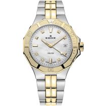 Edox 53020-357JM-NADD Delfin Diver Montre Femme 38mm 20ATM