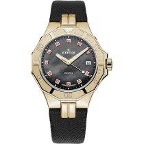 Edox 53020-37JC-NANRUD Delfin Diver Montre Femme 38mm 20ATM