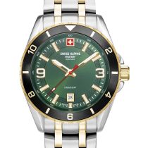 Swiss Alpine Military 7034.1148 Montre Homme Sierra bicolor noir 42mm 10ATM