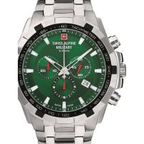 Swiss Alpine Military 7043.9134 Chronographe Montre Homme 46mm 10ATM