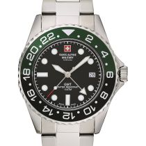 Swiss Alpine Military 7052.1138 Montre Homme GMT Montre Homme 42mm 10ATM