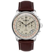 Zeppelin 7614-5 LZ-127 Chronographe Montre Homme 43mm 5ATM