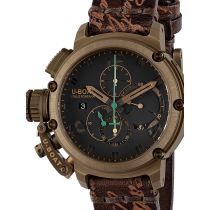 U-Boat 8526 Chimera Bronze Chronographe Automatique Montre Homme 46mm 10ATM