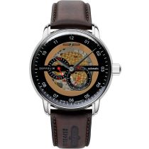 Zeppelin 8664-5 New Captains Line Automatique Montre Homme 43mm 5ATM