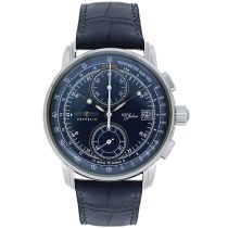 Zeppelin 8670-3 100 ans Chronographe Montre Homme 43mm 5ATM