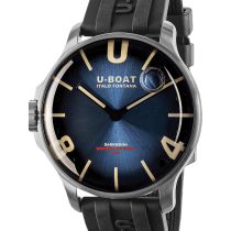 U-Boat 8704/D Darkmoon Blue SS Soleil Montre Homme 44mm 5ATM