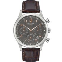 Bulova 96B356 Classique Chronographe Montre Homme 43mm 3ATM