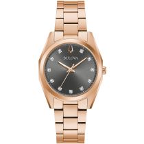 Bulova 97P156 Surveyor Diamant Montre Femme 31mm 3ATM