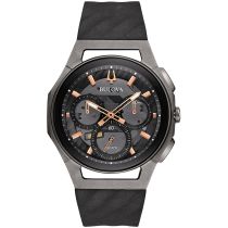 Bulova 98A162 Curv Chronographe Montre Homme 44mm 3ATM