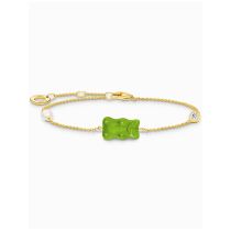 Thomas Sabo A2151-445-6-L19V Bracelet Ours d'Or doré avec perle et pierre