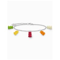 Thomas Sabo A2152-017-7-L19V Bracelet argenté avec cinq Ours d'Or de couleur