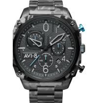 AVI-8 AV-4052-11 Hawker Hunter Chronographe Montre Homme 45mm 5ATM