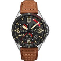 AVI-8 AV-4077-02 P-51 Mustang Chronographe Montre Homme 43mm 5ATM