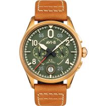 AVI-8 AV-4089-02 Spitfire Chronographe Montre Homme 42mm 5ATM