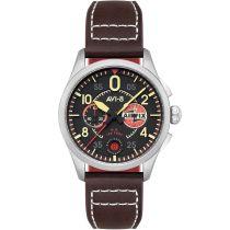 AVI-8 AV-4089-09 Montre Homme Spitfire Lock Chronographe 42mm 5ATM