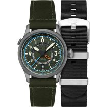 AVI-8 AV-4120-05 Montre Homme Wingman Worldtimer Automatique GMT 41mm 5ATM