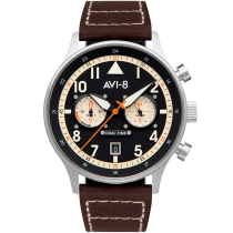 AVI-8 av-4088-01 Carey Dual Time Montre Homme 44mm 5ATM