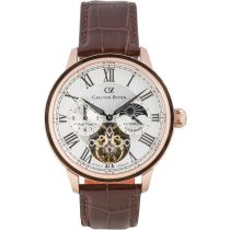 Carl von Zeyten CVZ0081RCRS Schiltach Automatique Dual Time Montre Homme 46mm 