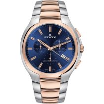 Edox 10239-357R-BUIR Les Bemonts Chronographe Montre Homme 42mm 3ATM