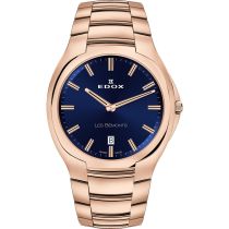 Edox 56003-37R-BUIR Les Bemonts Montre Homme 40mm 3ATM