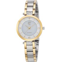 ETT ELS-12143-12M Diamond Lady Solar Drive Montre Femme 30mm 5ATM