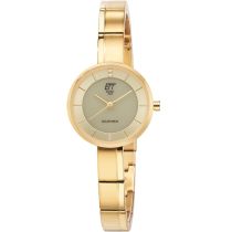 ETT ELS-12152-62M Diamond Lady Solar Drive Montre Femme 28mm 5ATM