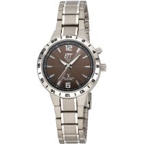 ETT ELT-11446-21M Radio Solaire Drive Basic Titane Montre Femme 32mm 5ATM