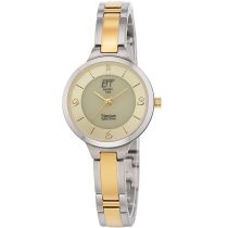 ETT ELS-12148-61M Diamond Lady Solar Drive Titane Montre Femme 28mm 5ATM