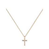 Engelsrufer ERN-LILCROSS-ZI-G Cross Collier Femme 38mm, réglable