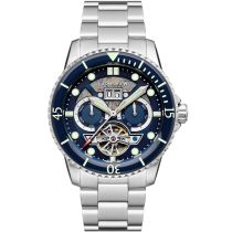 Thomas Earnshaw ES-8174-22 Duncan Grand Date Open Heart Montre Homme 43mm