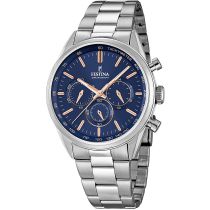 Festina F16820/A Timeless Chronographe Montre Homme 44mm 5ATM