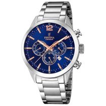 Festina F20343/9 Timeless Chronographe Montre Homme 43mm 10ATM