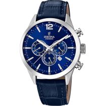 Festina F20542/2 Timeless Chronographe Montre Homme 44mm 5ATM