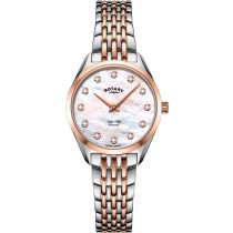 Rotary LB08012/41/D Ultra Slim Montre Femme 27mm 5ATM