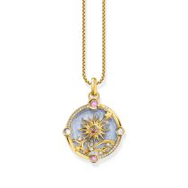 Thomas Sabo PE960-471-1 Pendentif en chaîne doré avec émail bleu clair Femme