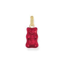 Thomas Sabo PE967-414-10 Grand pendentif Ours d'Or rouge doré avec pierres Femme