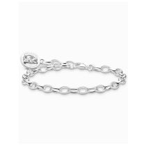 Thomas Sabo X0291-001-21-L17 Bracelet à breloques en argent avec anneau logo Ours d'Or