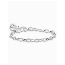 Thomas Sabo X0291-001-21-L19 Bracelet à breloques en argent avec anneau logo Ours d'Or