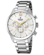 Festina F20343/1 Timeless Chronographe Montre Homme 43mm 10ATM