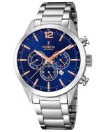 Festina F20343/9 Timeless Chronographe Montre Homme 43mm 10ATM