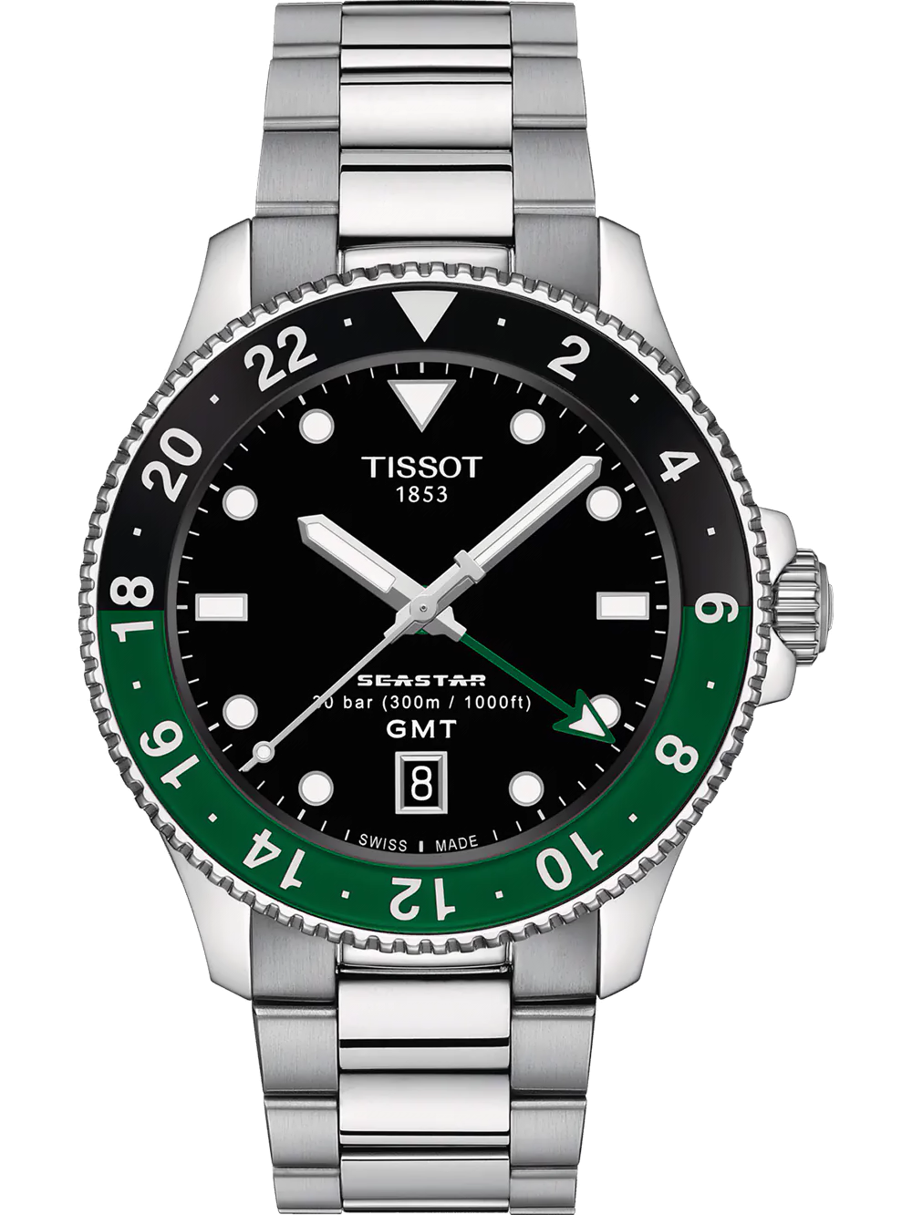 Exemple de photo d'une montre GMT de la marque Tissot